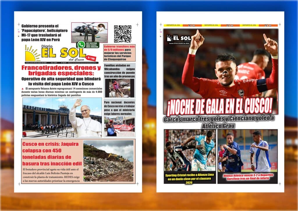 Portada de la edición: Jueves, 29 de octubre de 2026